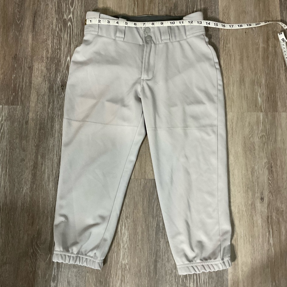 Mizuno Adult Small Light Gray Softball Pants